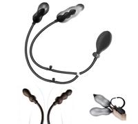 Plug Anale Gonfiabile con Pompa - Buttplug in Silicone per Doppia Stimolazione e Giochi SM per Coppie