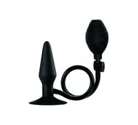 Plug anale gonfiabile con ventosa dilatatore in silicone morbido dildo liscio