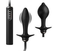 Plug anale gonfiabile dilatatore vibrante in silicone mini vibratore butt dildo