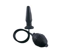 Plug anale dilatatore gonfiabile anal butt dildo liscio fallo indossabile nero
