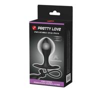 Pretty Love - dilatatore anale gonfiabile con sfera interna (nero)