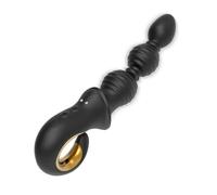 Plug anale gonfiabile vibrante a 3 sezioni, 10 modalità