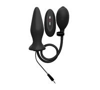 Plug anale gonfibile vibrante in silicone morbido mini vibratore butt dilatatore