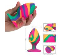 Plug anale grande in silicone dildo liscio dilatatore big butt con ventosa maxi