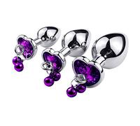 Plug anale Grande medio piccolo perline anali in metallo butt plug set campana anelli tirare anello gioielli cuore piombo ano gay giocattoli del sesso uomini donne