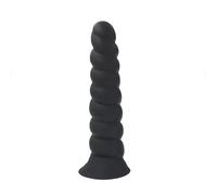 Plug anale Grandi palle anali Sex Shop Butt Plug Giocattoli del sesso anale Masturbazione Grandi perline anali Massaggiatore della prostata Giocattoli (A094-Black L)