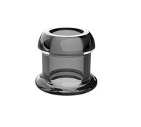 Plug anale Hollow Peeking Anal Beads Butt Plug con Stopper Expander Tunnel Trasparente Dilatazione dell'ano Adult Gay (Black XL)
