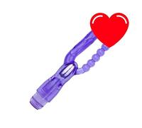 Plug anale Il sesso morbido del doppio vibratore del silicone gioca il massaggio dello stimolatore della spina anale del dildo delle coppie