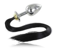 Plug Anale in Acciaio con Coda Metal Hard - 8,89 cm