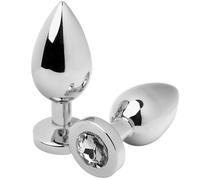 Plug Anale in Acciaio con Cristallo Metal Hard Diamond - 5,71 cm