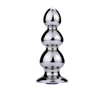 Plug Anale in Acciaio Inossidabile Palla Anale Piccolo, Medio, Grande, Butt Plug in Metallo con Base Diamantata, Dildo Anale, Plug Anale, Punto G, Masturbazione Prostatica, Giocattolo Del Sesso