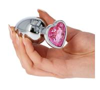 Plug anale in alluminio con gioiello incastonato Tappo Dilatatore sfintere