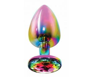 plug anale in alluminio con gioiello mini fallo dilatatore anal butt tappo anale