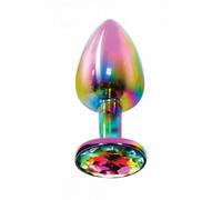 Plug anale con gioiello tappo anale in alluminio mini fallo dilatatore anal butt