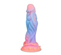 Plug anale In dildo luminoso giocattoli del sesso anale Per donne uomini dildo colorato incandescente enorme dildo butt plug giocattoli per adulti