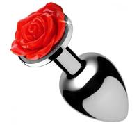 Plug anale in metallo Red Rose Analplug S