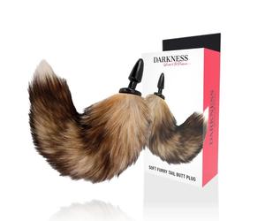 Plug Anale in Silicone con Coda Soft Furry Tail Ø 4 cm Butt Dilatatore Sextoys