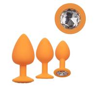 Plug anale in silicone con pietra kit dilatatore indossabile mini maxi dildo but