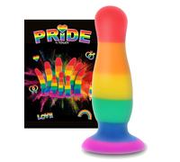 fallo anale pride dildo in silicone arcobaleno plug anale tappo dilatatore