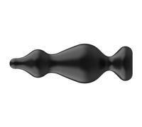 Plug anale in silicone dilatatore butt black morbido fallo liscio grande dildo
