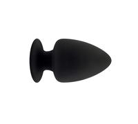 Plug anale in silicone dilatatore con ventosa butt indossabile dildo liscio nero