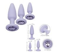 Plug anale in silicone indossabile kit dilatatore dildo mini maxi con pietra sex