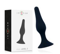 Plug Anale in Silicone Intense Anal Level 2 - 11,5 cm, Nero