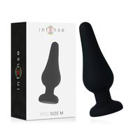Plug Anale in Silicone Intense Pipo M - 11 cm, Nero