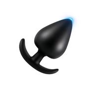 Plug anale in silicone, Set Plug Anale-Dilatatore Donna, Per Adulti Sextoy, per uomini donne coppie principianti,Butt Plug Nero(Medio)