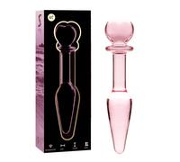 Plug Anale in Vetro Borosilicato Nebula Series Modello 7 - Rosa 13,5 cm