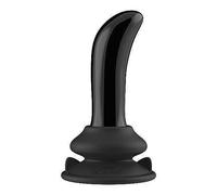 Plug anale in vetro con ventosa mini vibratore dilatatore vibrante butt glass