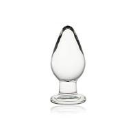 Plug Anale in Vetro Crystal Glass Plug Giocattolo Sessuale 10 * 4 cm Giocattolo Anale Principiante per Donne e Uomini Masturbazione Stimolazione del Punto G Plug Anali Giocattoli Sessuali