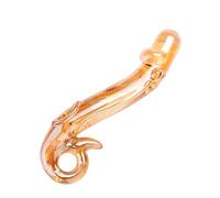 Plug anale in vetro di cristallo con forma liscia tipo dildo, plug in vetro unisex per gioco anale, dilatazione, espansione vaginale ed esperienze BDSM evolute