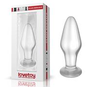 Plug Anale in Vetro Dildo Dilatatore Sfintere Ano Anallergico Trasparente