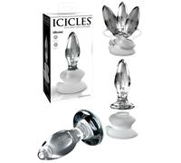 plug anale in vetro liscio e silicone stimolatore anale dildo glass dilatatore