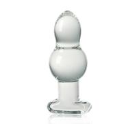 Plug Anale In Vetro, Plug Anale In Cristallo Con 2 Sfere, Dildo Anale In Vetro, Allenatore Anale, Palline Anali, Giocattoli Sessuali Per Uomini E Donne, Masturbazione, Regalo Di San Valentino (M)