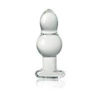 Plug Anale In Vetro, Plug Anale In Cristallo Con 2 Sfere, Dildo Anale In Vetro, Allenatore Anale, Palline Anali, Giocattoli Sessuali Per Uomini E Donne, Masturbazione, Regalo Di San Valentino (S)