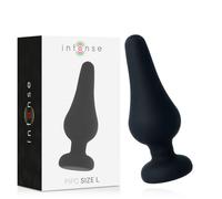 PLUG ANALE GRANDE 13 CM DILATATORE IN SILICONE MORBIDO NERO DILDO PENETRAZIONE