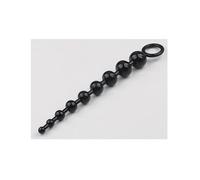 Plug anale Jelly Anal Beads Plug Play Pull Ring Ball Stimolatore anale Butt Beads Plug Sex Toys Gay (nero)