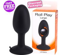 Plug anale Large 12 cm Roll Play con palla interna per un movimento no stop