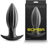 Plug anale Large Bomba Premium ultra morbido 18, 6 cm nero silicone morbido
