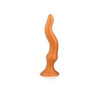 Plug Anale Lungo con Ventosa Forte in Silicone Liquido Morbida per Massaggio Prostatico e Stimolazione Vaginale, Diametro 0.78-1.69in, Lunghezza 9.05in, Adatto a Principianti ed Esperti
