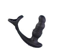 Plug anale Macchina del sesso del masturbatore del vibratore della spina anale del gel di silice Macchina del sesso per adulti della masturbazione dell'uomo del dildo telescopico