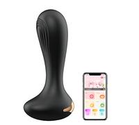 Plug anale Massaggiatore prostatico Vibratore anale Dildo App Telecomando Vibrante Butt Plug Giocattolo del sesso anale Adulti (App senza scatola)