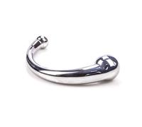 Plug anale Masturbatore del punto G in acciaio inossidabile Doppia macchina del sesso Tappi per l'allenamento del culo in metallo puro Plug anale Dildo P-Spot Giocattolo del sesso Per Donne Uomini
