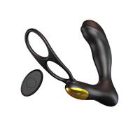 Plug anale Masturbatore uomo vibratori doppio anello butt plug spina anale remota senza fili scossa elettrica impulso giocattoli del sesso Per prodotti per adulti macchina del sesso