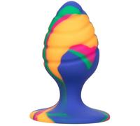 Plug Anale Medio Calexotics Cheeky Swirl - Silicone, Ventosa