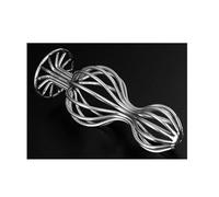 Plug anale Metal Hollow Big Anal Plug Coppie Dildo Dilatatore anale morbido Butt Plug Anal ExploreTunnel Douche Sex Toys (Stile 3)