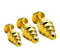 Plug Anale Metallo, Set di tastine (S + M + L) Stimolatore di Prostata Stimolatore Masturbazione SM Orgasme Giocattoli Sex Toys Anale Vibratore Giocattoli anale per coppie maschili e femminili