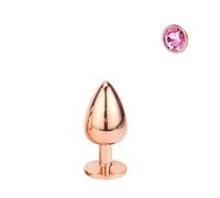 Plug anale Mini piccolo medio grande set cuore di cristallo rotondo oro arcobaleno perline anali in metallo butt plug inserto per gioielli vibratore giocattolo del sesso